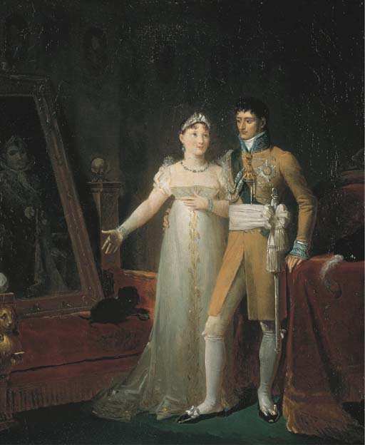 Jerome-Napoleon Bonaparte And Catharina of Wurttemberg 2 by Francois Joseph Kinson
